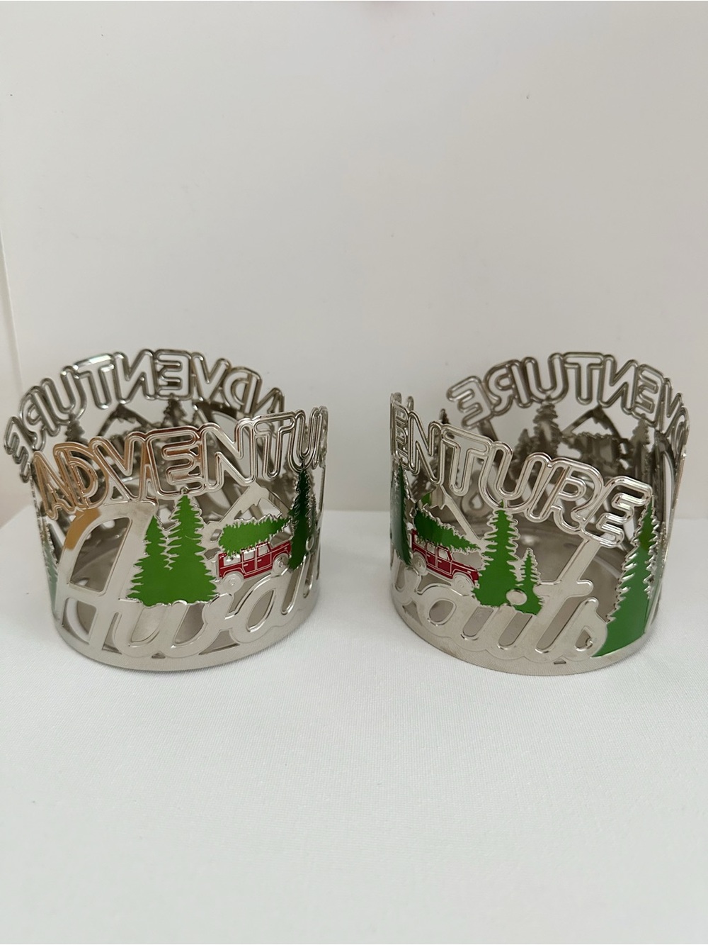Bath & Body Works Adventure Awaits 3 Wick Candle Holders Set of 2